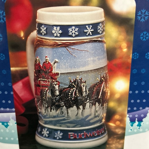 1995 Budweiser Holiday Stein titled "Lighting The Way Home" - Picture 16 of 16